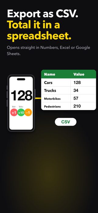 Export as CSV. Total it in a spreadsheet