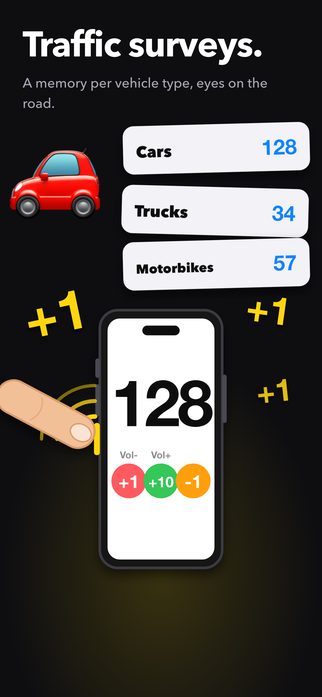 Traffic surveys — a memory per vehicle type